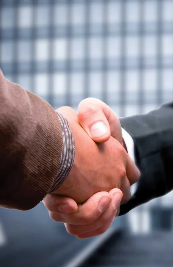 Business handshake — representation partnership